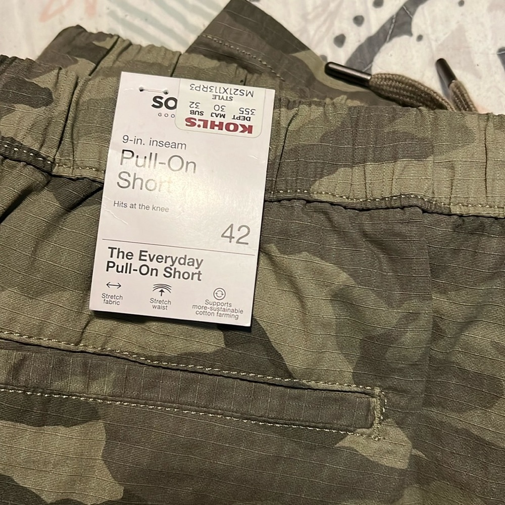 Sonoma camo shorts- brand new